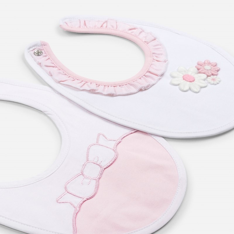 9400 Mayoral Kız Bebek Yazlık Önlük 2 li Set Pembe