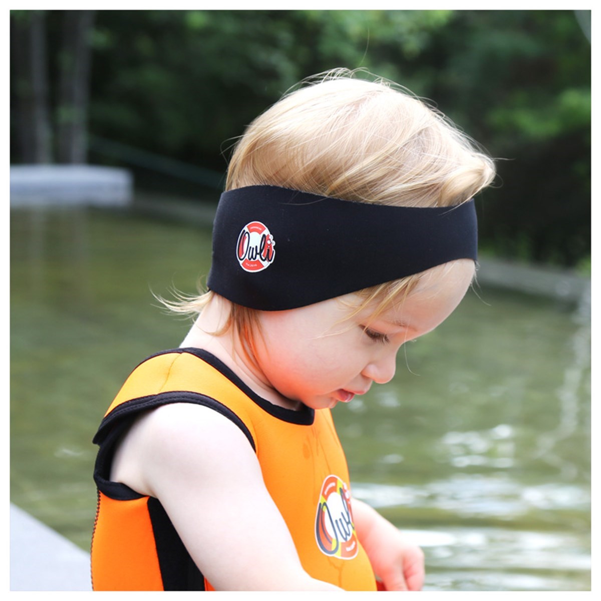 Owli Swimwarm Kulak Koruyucu Siyah - Bebek Orjinal
