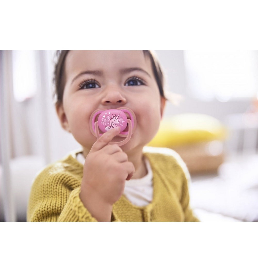 Avent 0% BPA Ultra Air Emzik 6-18 Ay Kız Desenli Orjinal