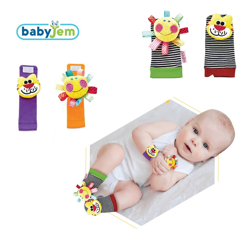 BabyJem Çıngıraklı Çorap ve Bileklik Orjinal