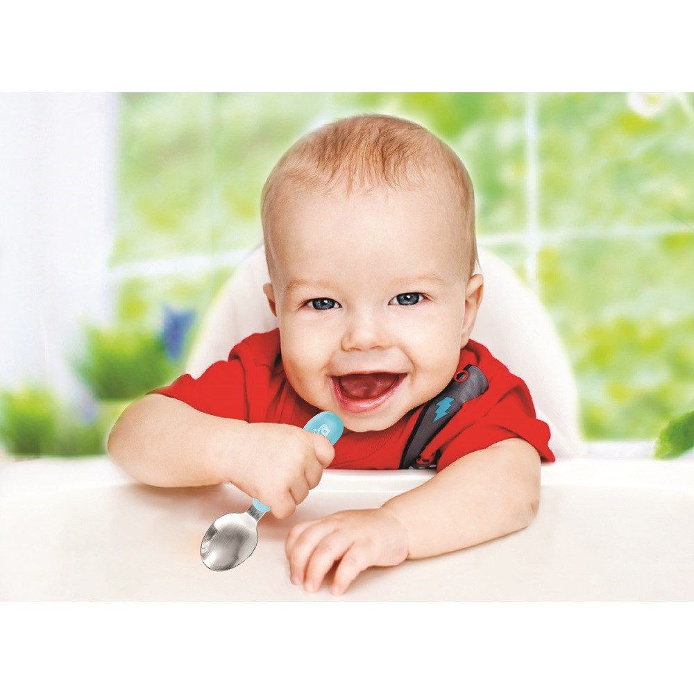 BabyJem Bebek Paslanmaz Çelik Çatal Kaşık Seti Pembe