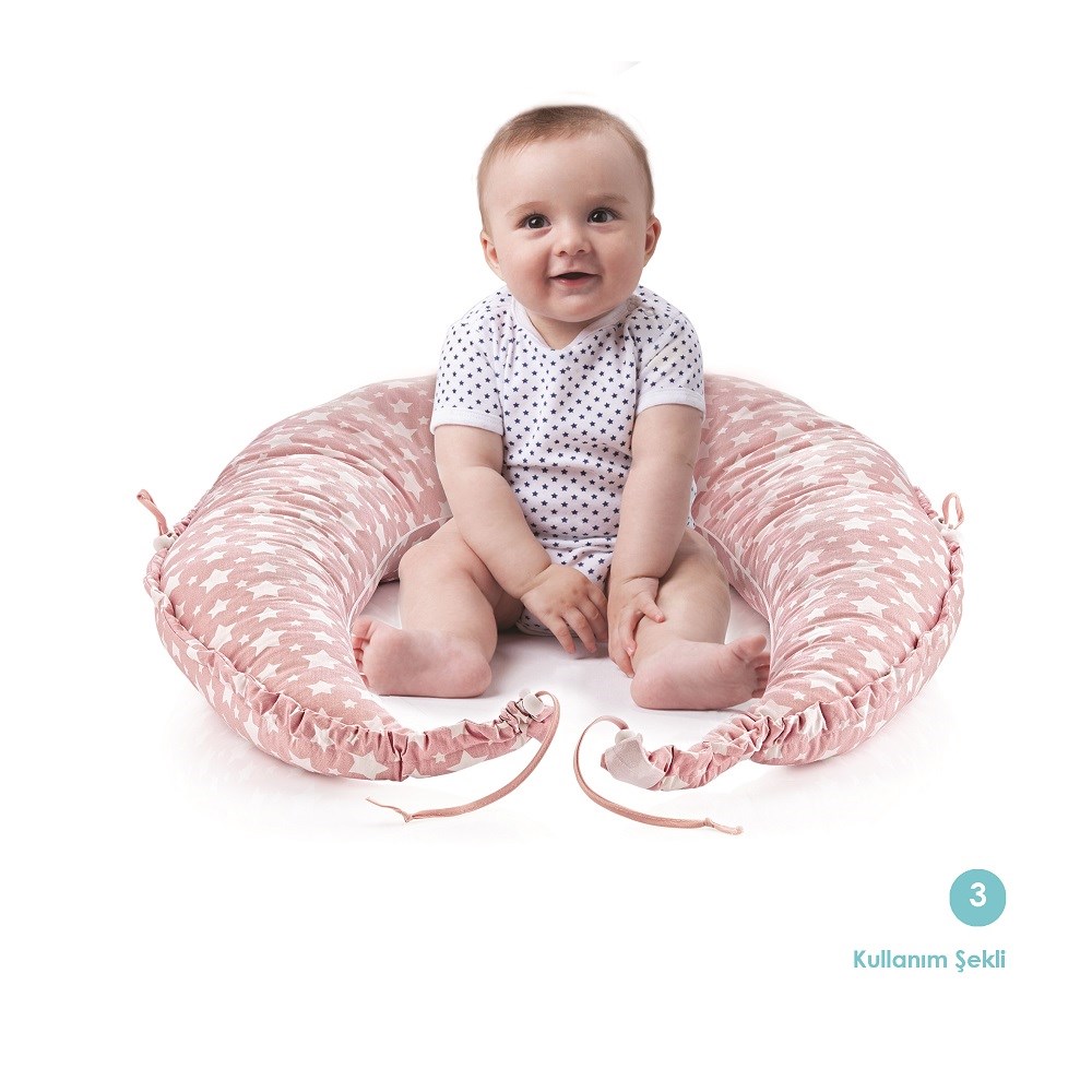 BabyJem Beş Fonksiyonlu Bebek Minderi Pembe