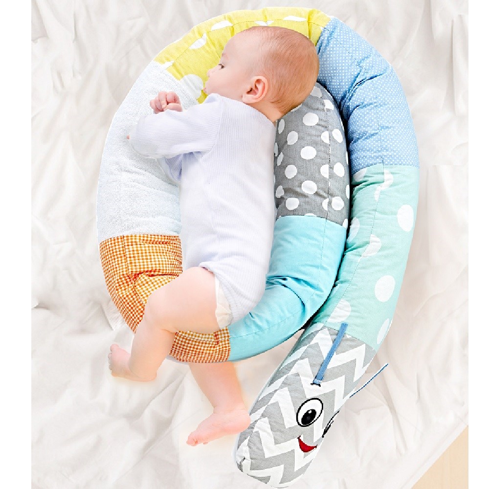 BabyJem Tırtıl Yastık Mavi
