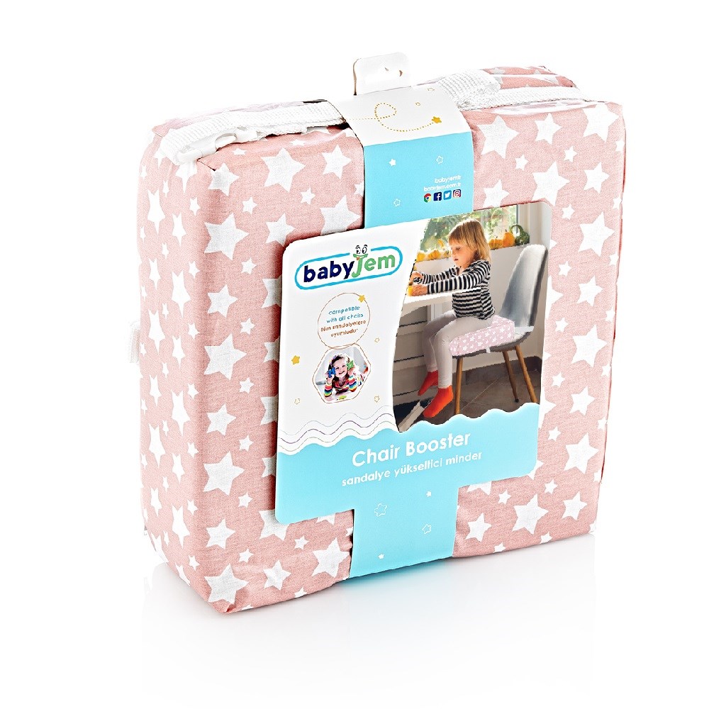 BabyJem Sandalye Yükseltici Minder Pembe