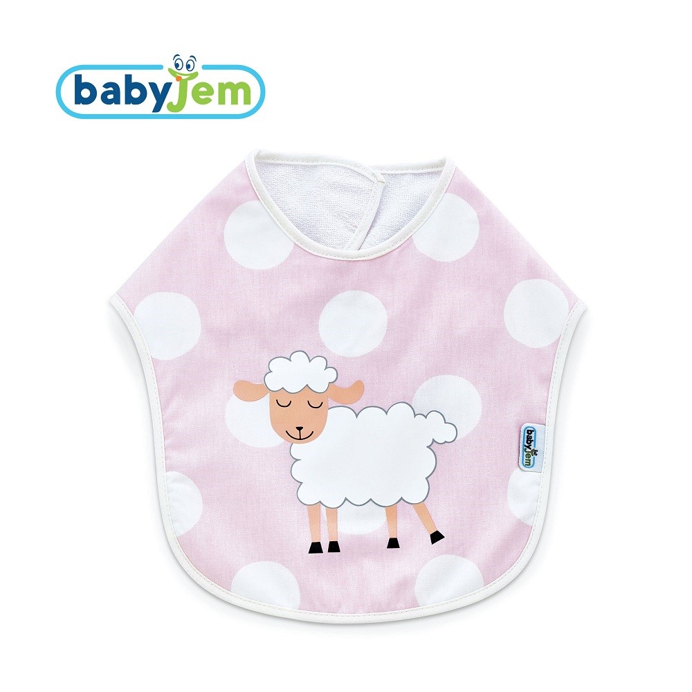 BabyJem Puanlı Baskılı Mama Önlüğü Pembe