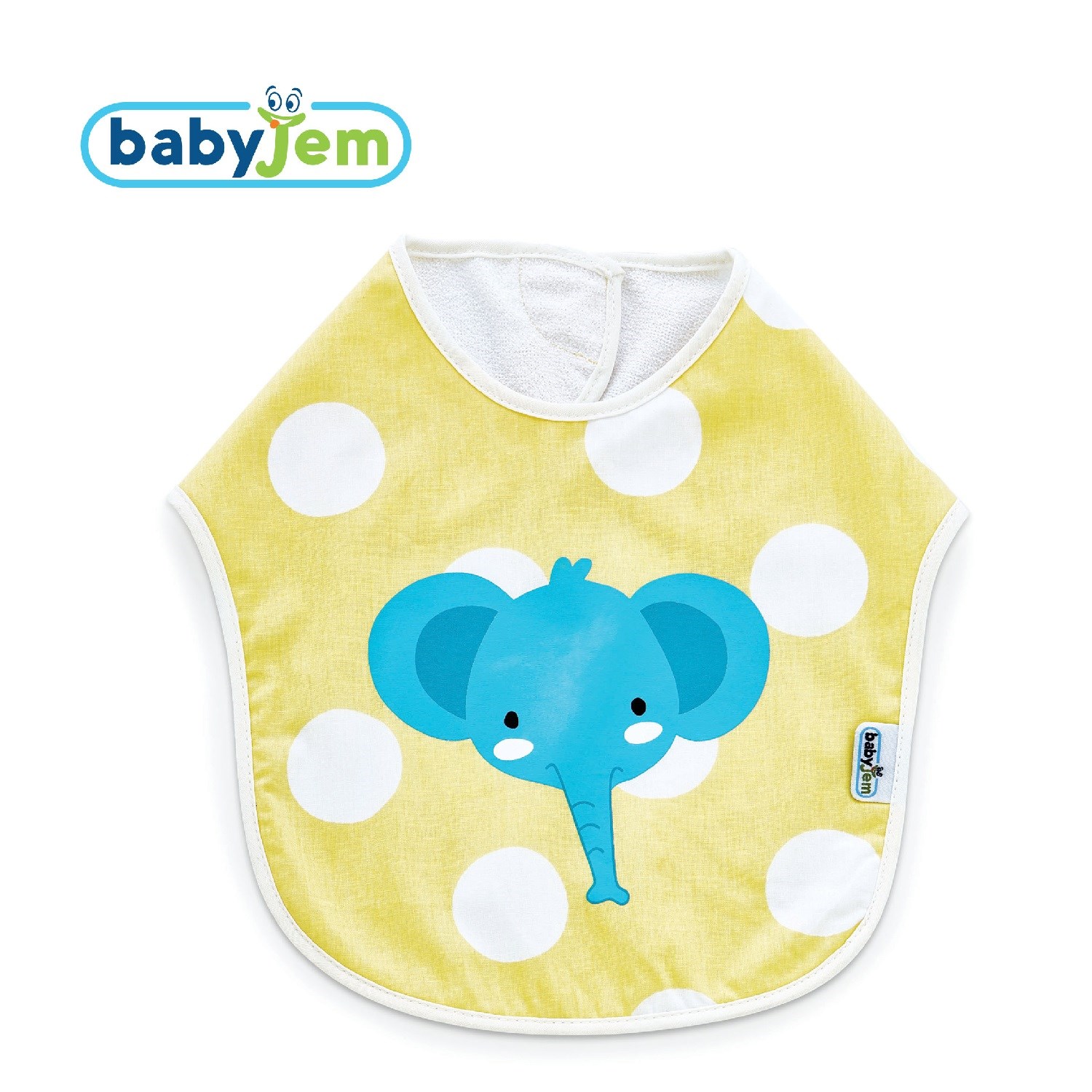 BabyJem Puanlı Baskılı Mama Önlüğü Sarı
