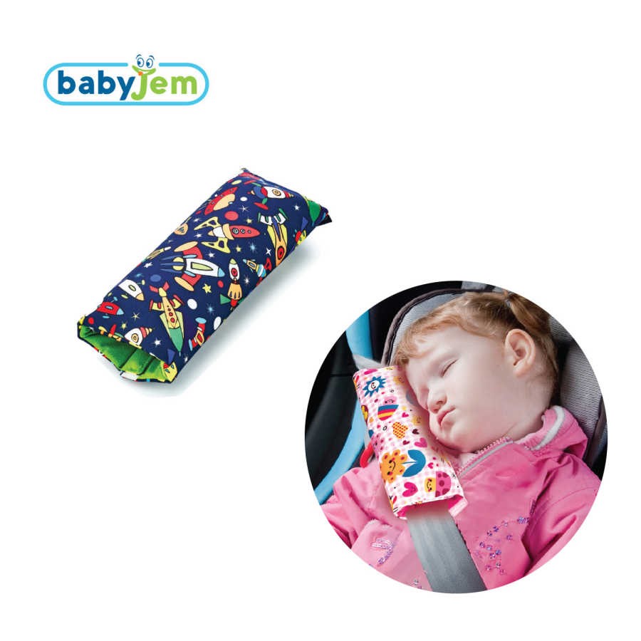 BabyJem Çocuk Emniyet Kemer Yastığı Koyu Mavi