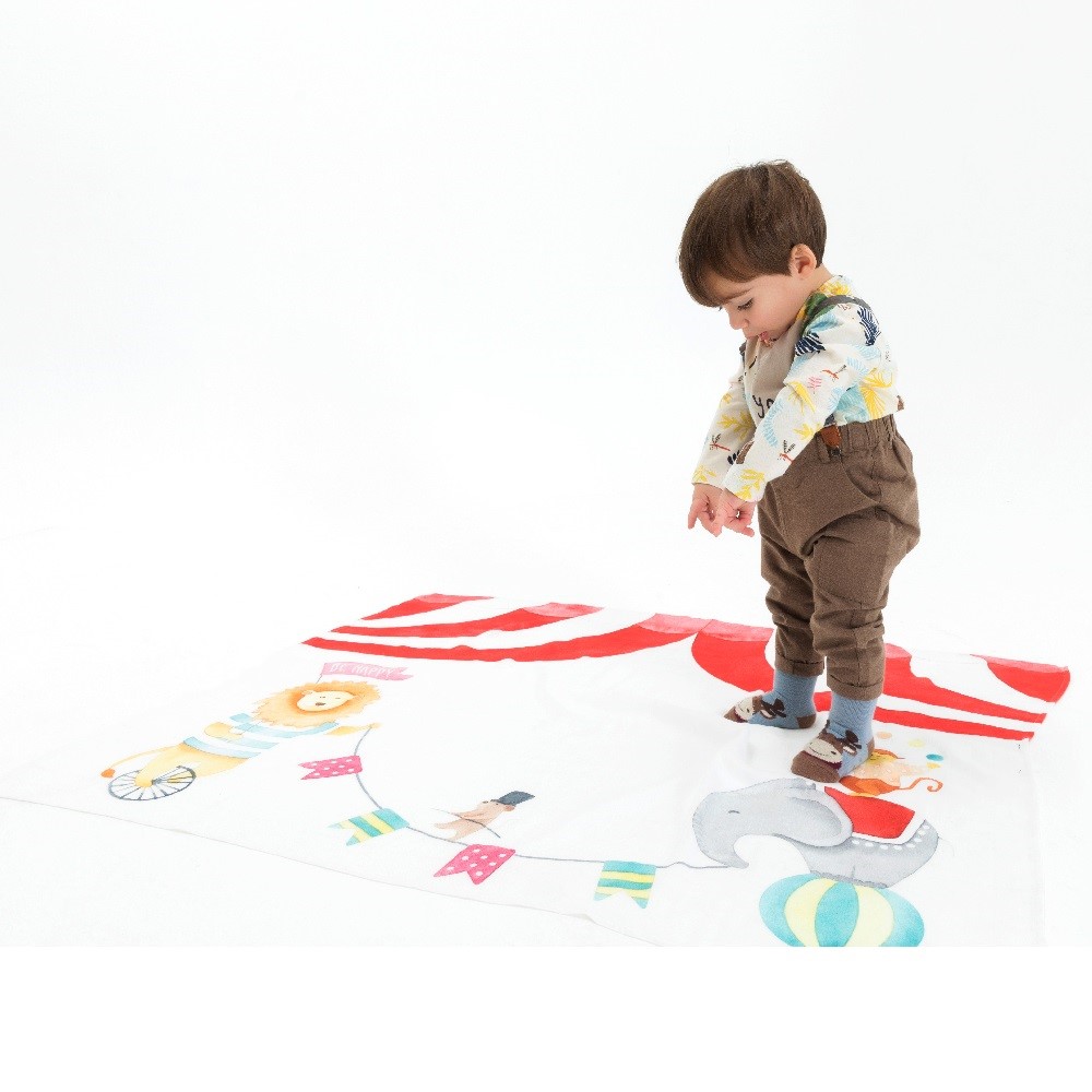 Baby Tales Müslin Anı Battaniyesi Circus Orjinal
