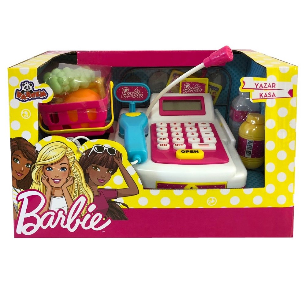 Barbie Aksesuarlı Market Kasası Orjinal