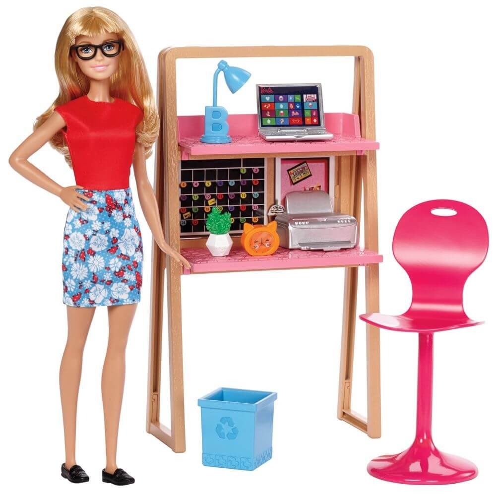 Barbie Bebek ve Oda Setleri - Çalışma Masası Orjinal