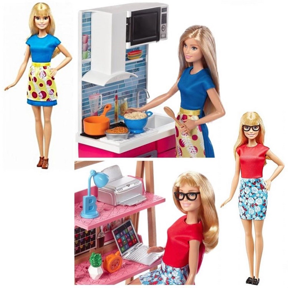 Barbie Bebek ve Oda Setleri - Mutfak Orjinal
