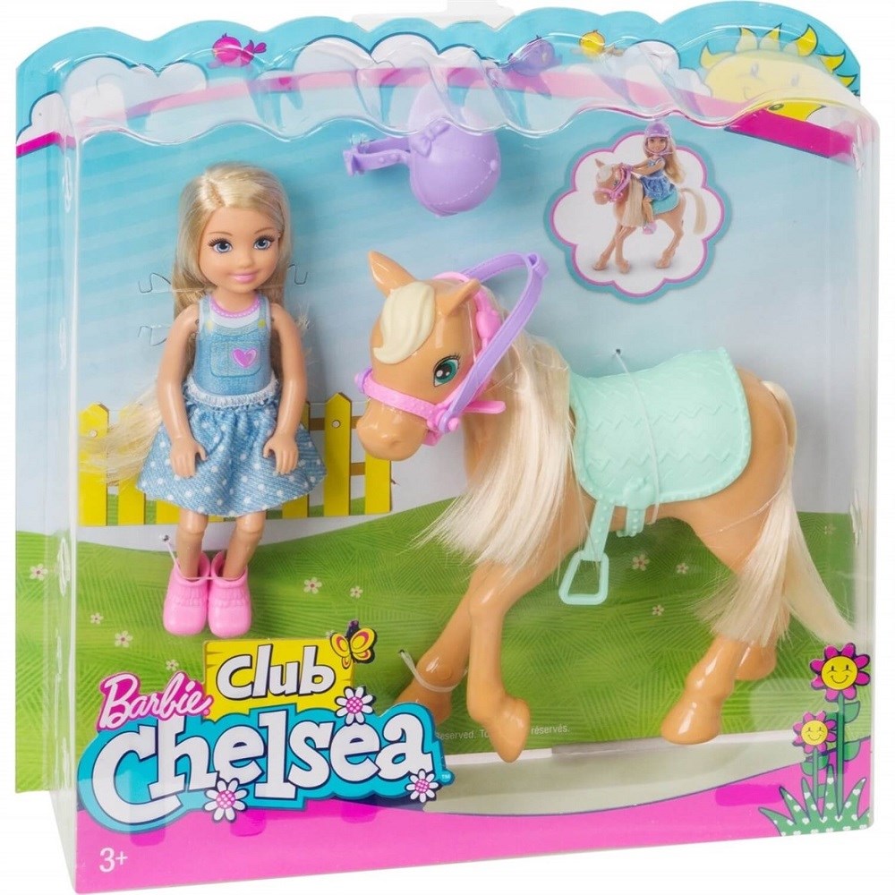 Barbie Chelsea ve Sevimli Atı Pony Orjinal