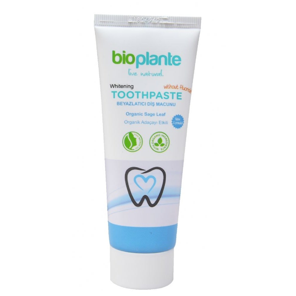 Bioplante Organik Florürsüz Diş Macunu 75 ml - Beyazlatıcı Orjinal