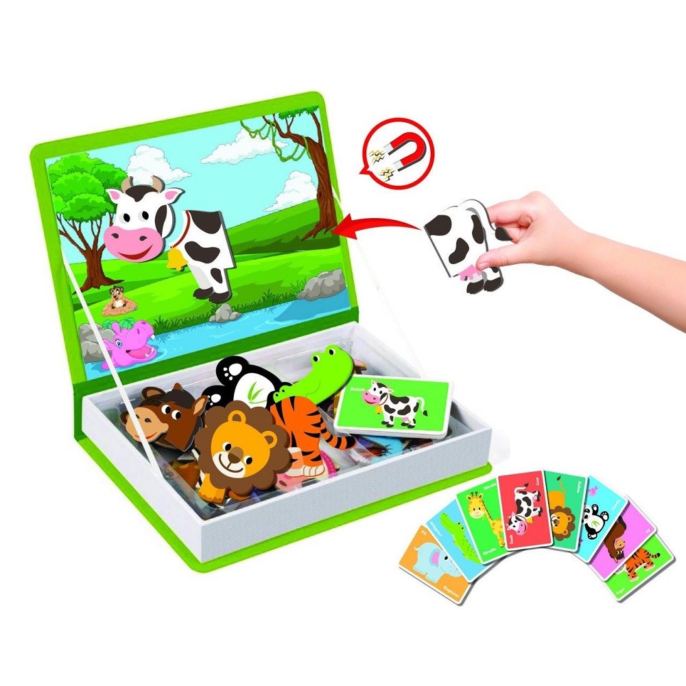 Magnet iq Tamamlama - Hayvanlar 32 Jumbo Parça Orjinal