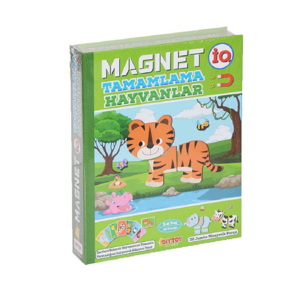 Magnet iq Tamamlama - Hayvanlar 32 Jumbo Parça Orjinal
