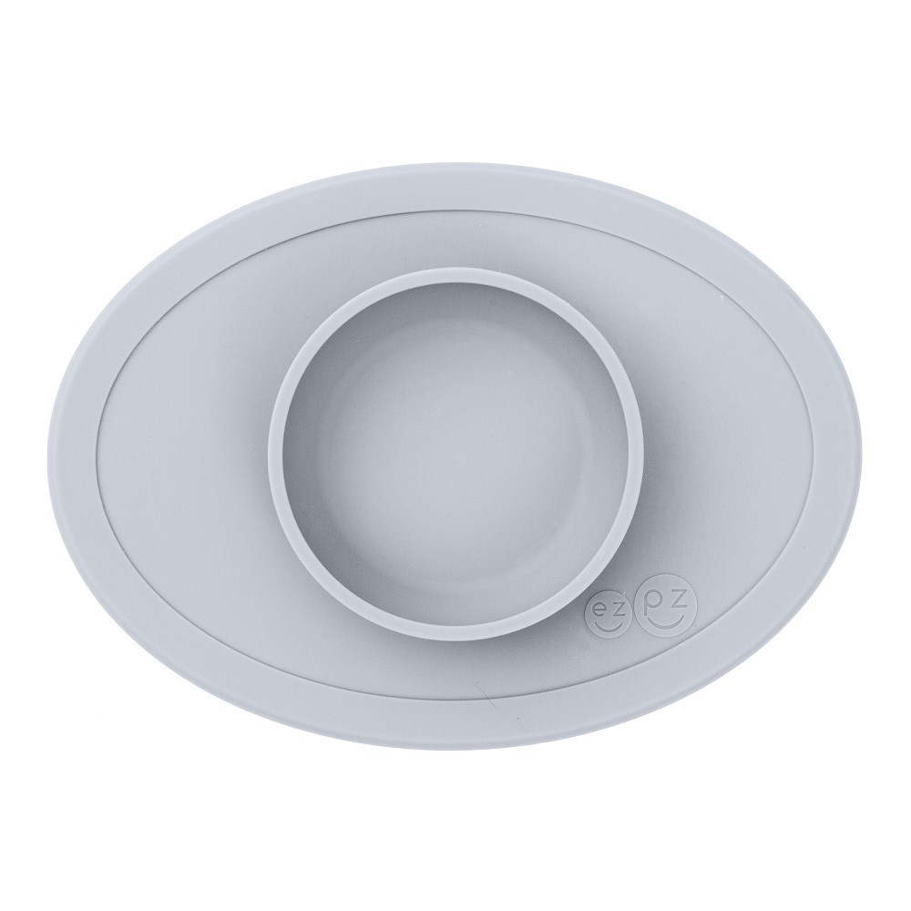 EZPZ Tiny Bowl Açık Gri/ Orjinal Silikon Kase+Mat Orjinal