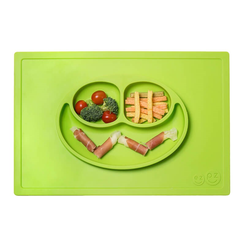 EZPZ Happy Mat Yeşil / Orjinal Silikon Tabak+Mat Orjinal