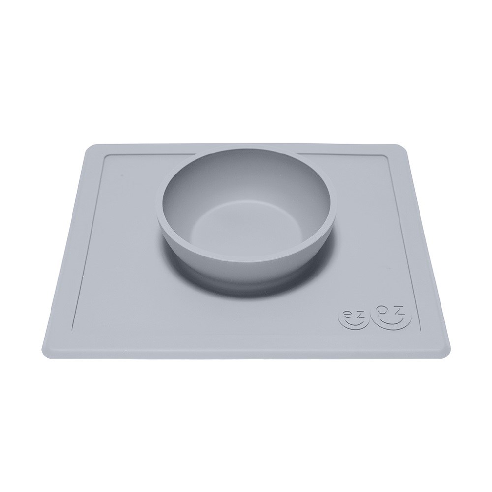 EZPZ Happy Bowl Pewter / Orjinal Silikon Kase+Mat Orjinal
