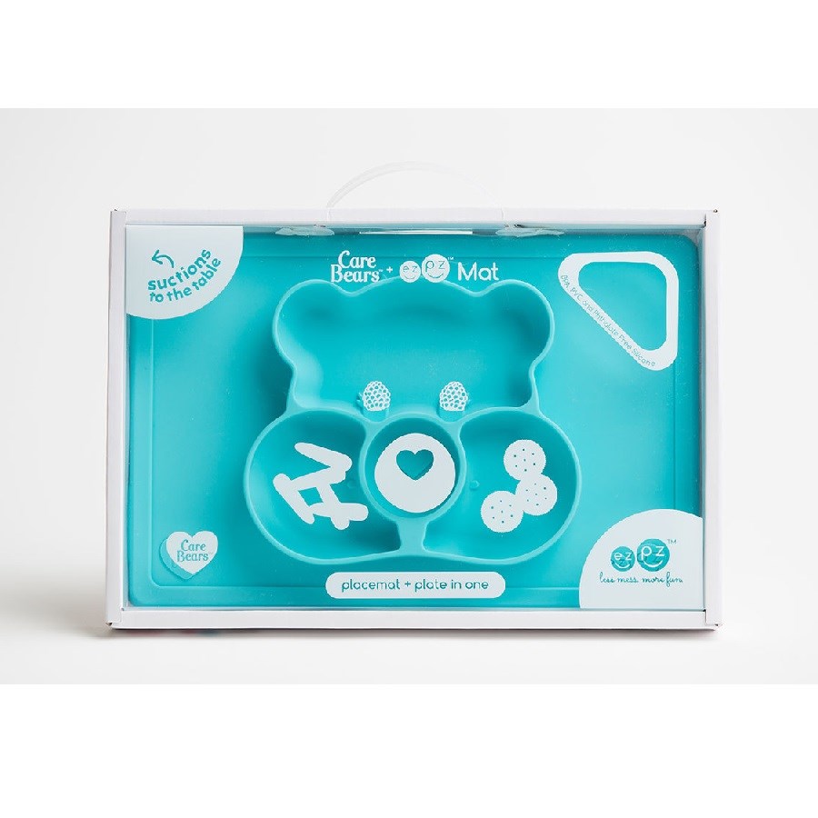EZPZ Care Bears Mat Wish Bear Mavi/ Orjinal Silikon Tabak+Mat Orjinal