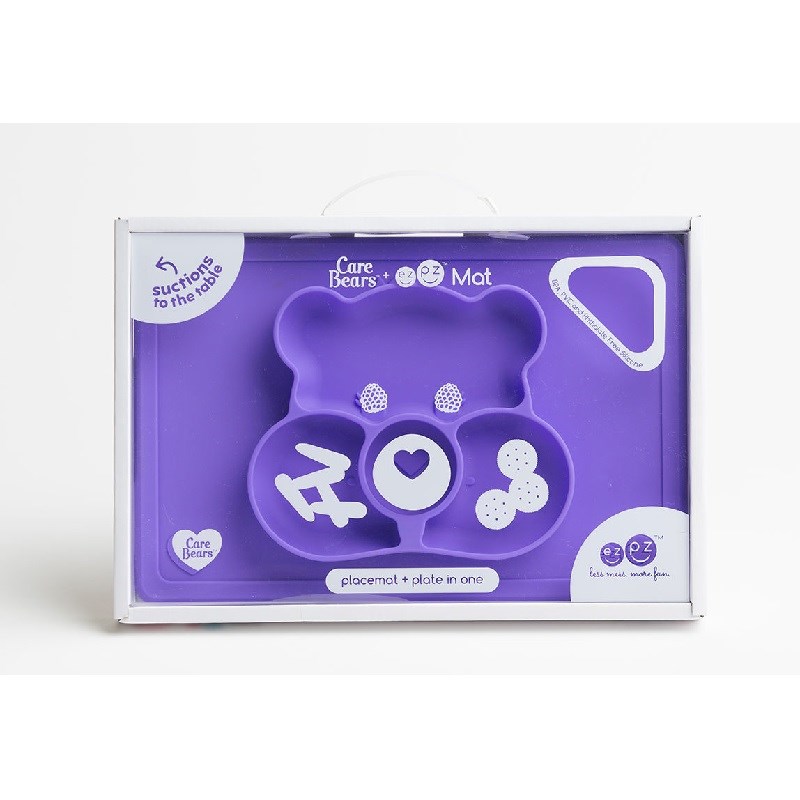 EZPZ Care Bears Mat Wish Bear Mor/ Orjinal Silikon Tabak+Mat Orjinal