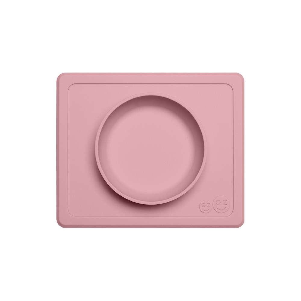 EZPZ Mini Bowl Blush/ Orjinal Silikon Kase+Mat Orjinal