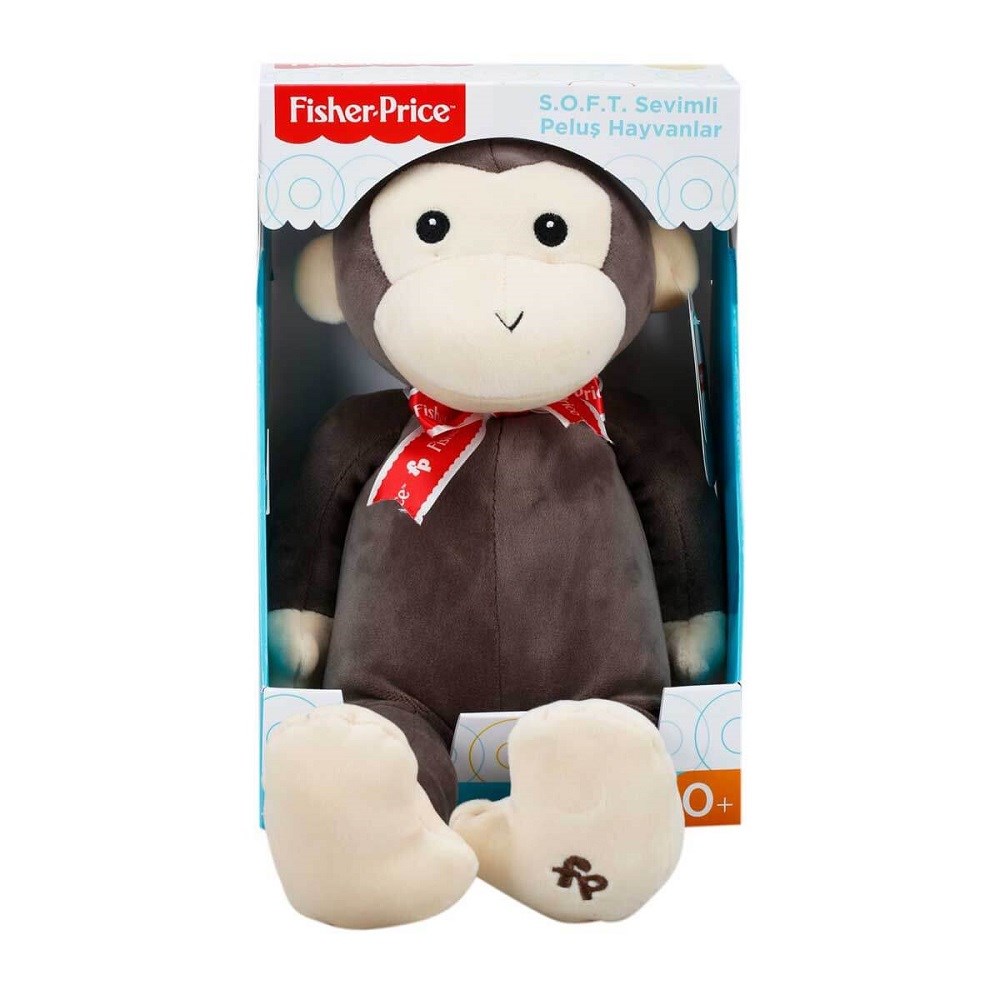 Fisher Price Soft Kumaş Oturan Hayvanlar Uyku Arkadaşım Kahverengi 
