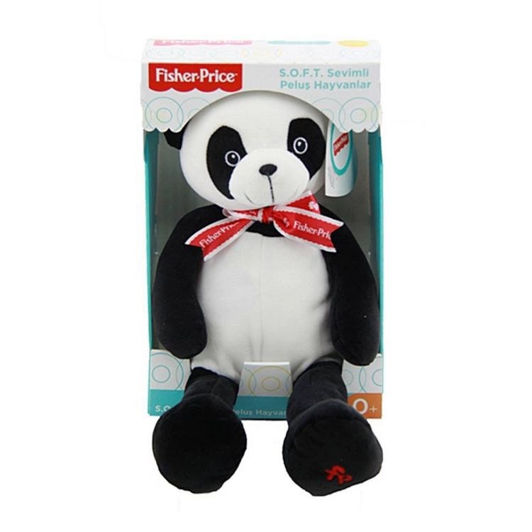 Fisher Price Soft Kumaş Oturan Hayvanlar Uyku Arkadaşım Siyah