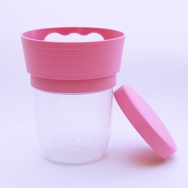 MamaCup Dökülmez Atıştırmalık Ara Öğün Kap Pembe