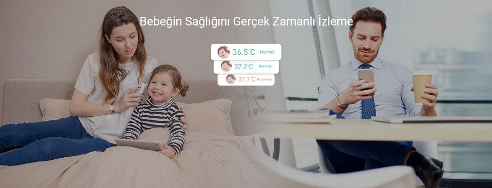 Mothersmart Earmo Akıllı Kulak Termometresi Beyaz Orjinal