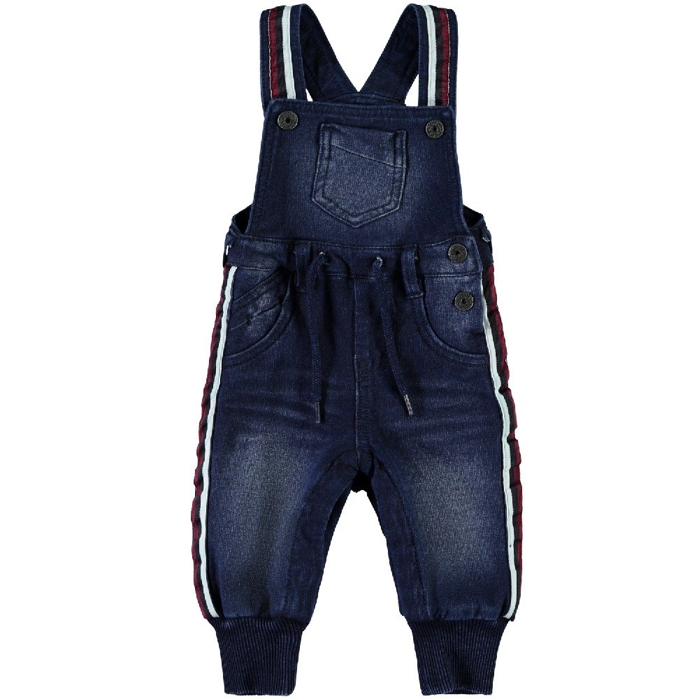 Name It Erkek Bebek Kışlık Organik Pamuk Denim Salopet Mavi