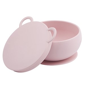 OiOi Silikon Kapaklı Kase - Pembe