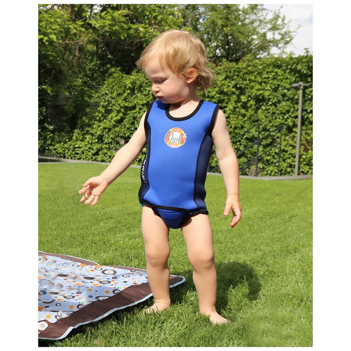 Owli Swimwarm Üşütmeyen Bebek Mayosu Lacivert Orjinal