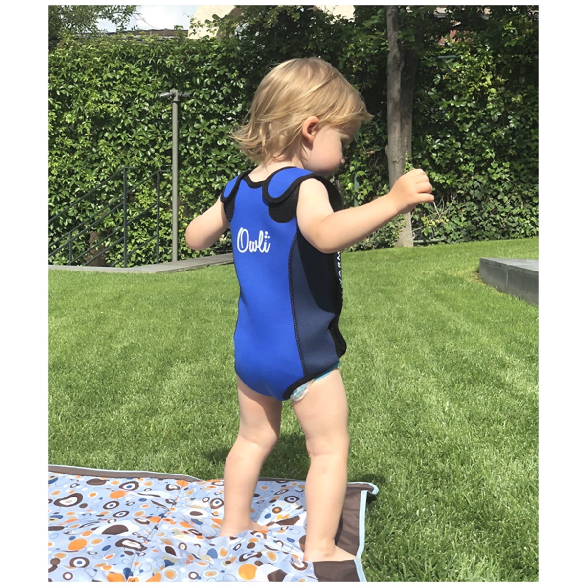 Owli Swimwarm Üşütmeyen Bebek Mayosu Lacivert Orjinal