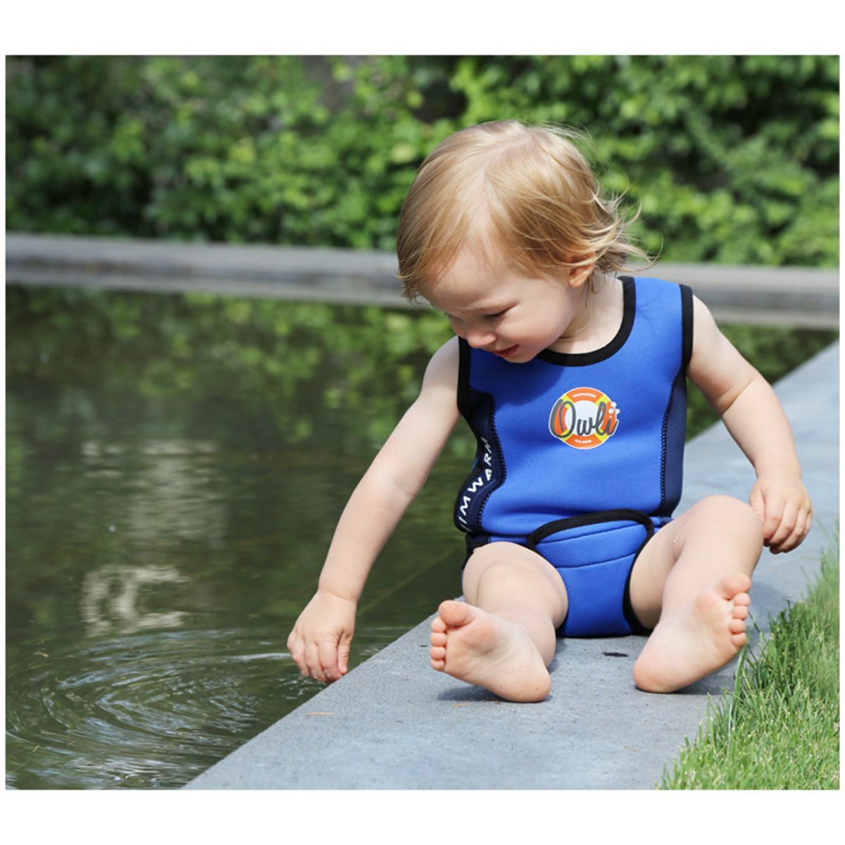 Owli Swimwarm Üşütmeyen Bebek Mayosu Lacivert Orjinal