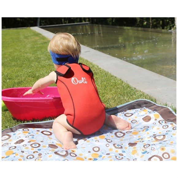Owli Swimwarm Üşütmeyen Bebek Mayosu Turuncu Orjinal