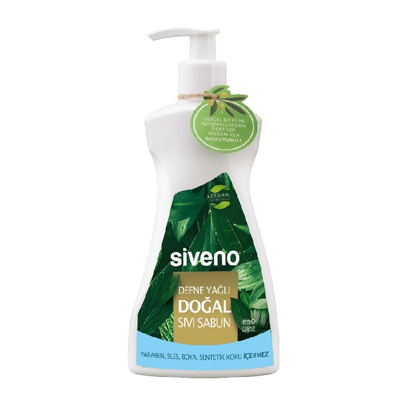 Siveno Defne Yağlı Doğal Sıvı Sabun 300 ml Orjinal
