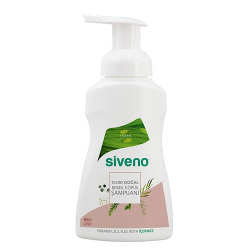 Siveno %100 Doğal Bebek Köpük Şampuanı 250 ml Orjinal