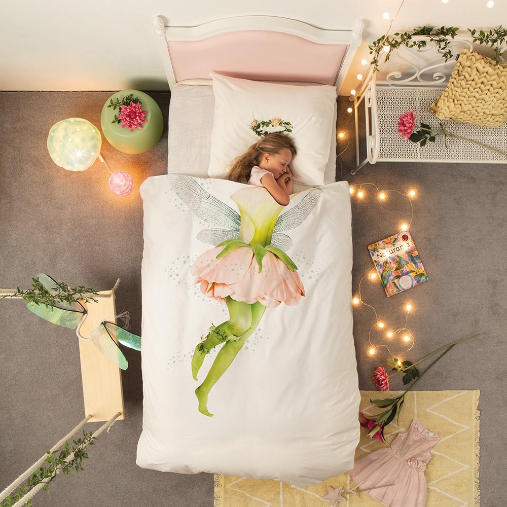 Snurk Nevresim Takımı 135*200 cm - Fairy Beyaz