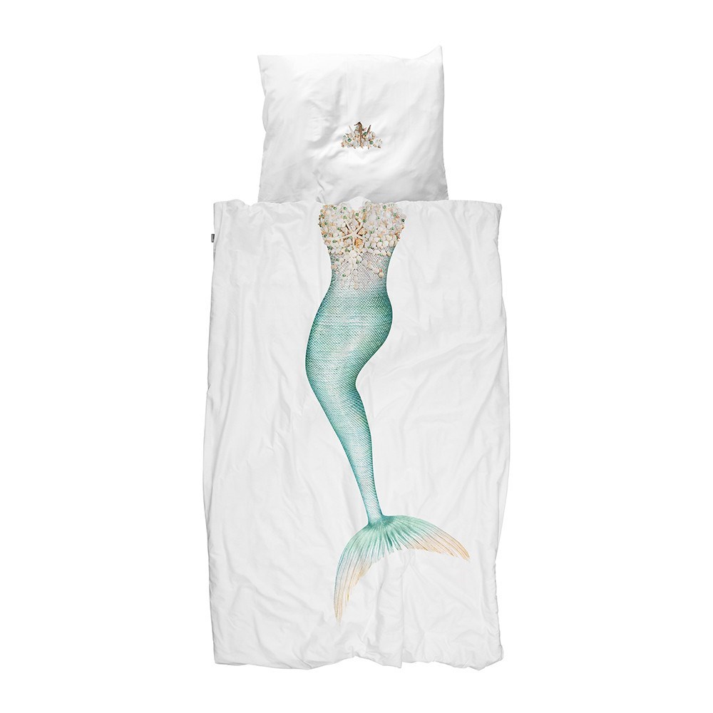 Snurk Nevresim Takımı 100*140 cm - Mermaid Beyaz