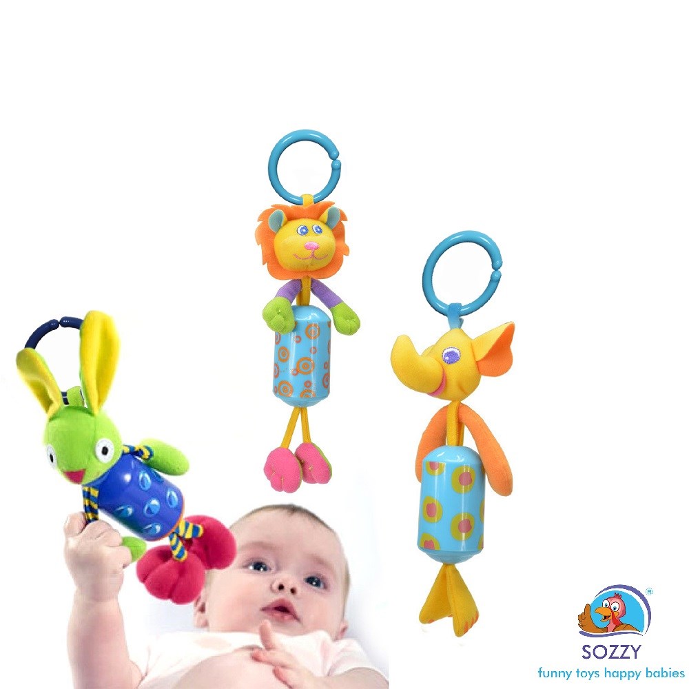 Sozzy Toys Çıngıraklı Tavşanım Orjinal