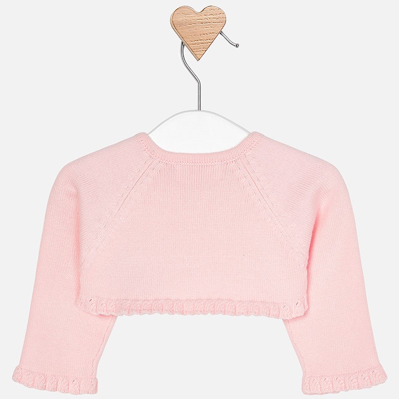 Mayoral Kız Bebek Kışlık Örme Bolero Ceket Pembe