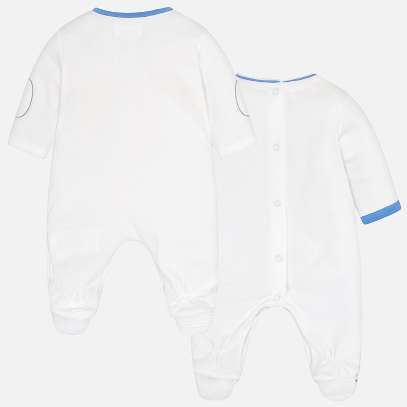 Mayoral Bebek Kışlık Penye Tulum 2'li Set Beyaz