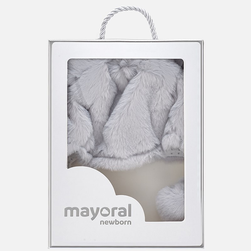 Mayoral Kız Bebek Kışlık Kürklü Bere Krem