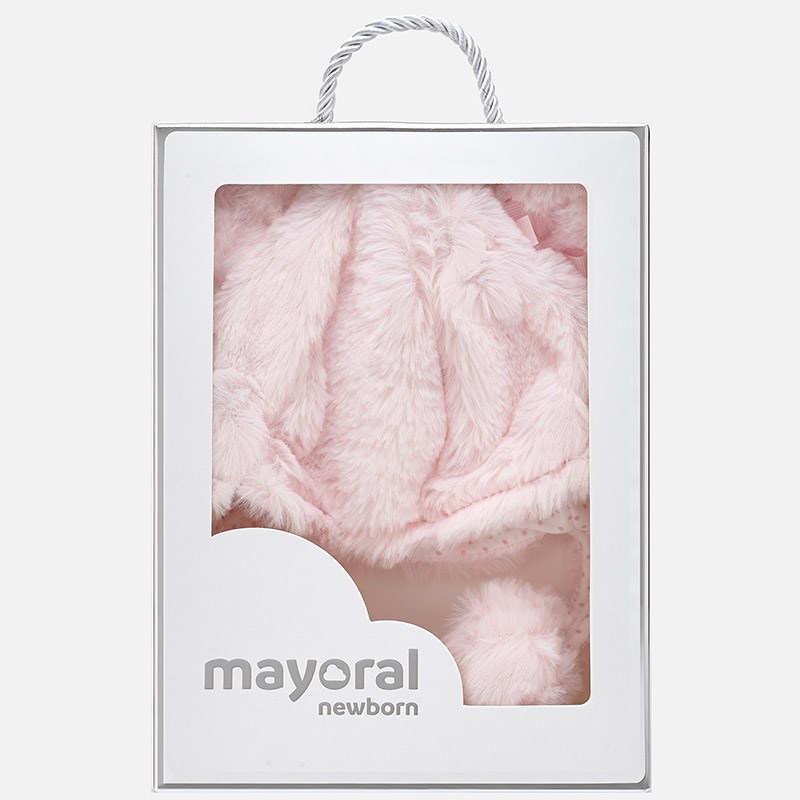 Mayoral Kız Bebek Kışlık Kürklü Bere Pembe
