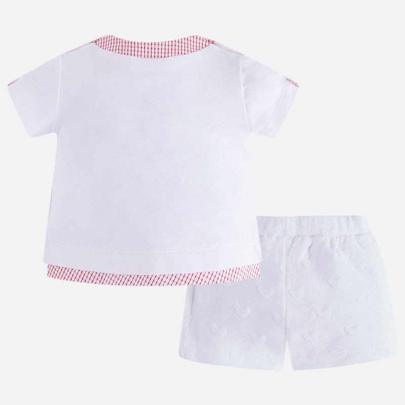 Mayoral Erkek Bebek Yazlık Kısa Kol T-shirt Şort Set Kahverengi 