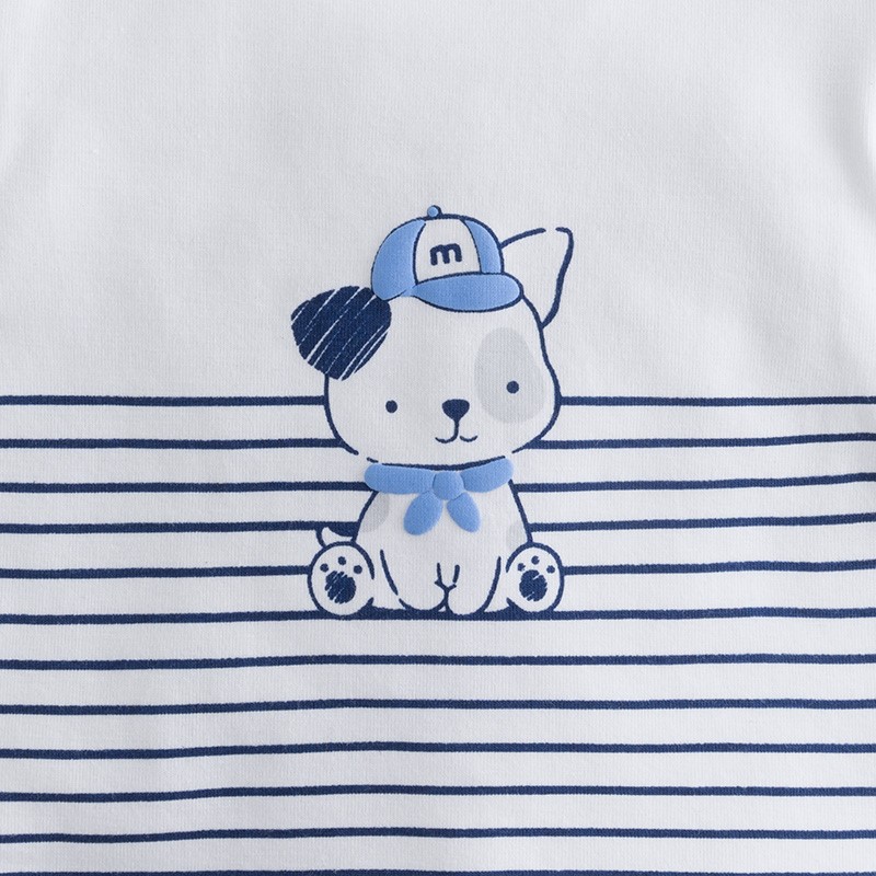 Mayoral Erkek Bebek Yazlık Kısa Kol T-shirt Şort 4lü Set Koyu Mavi