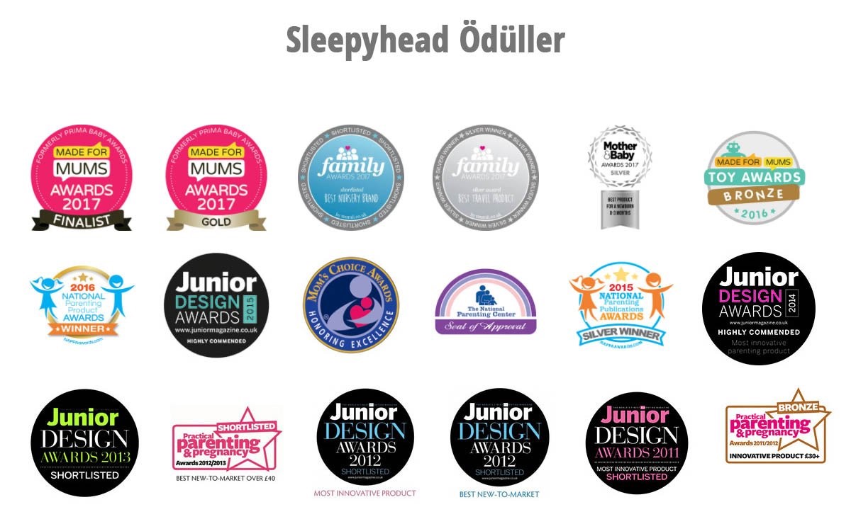 SleepyHead Deluxe + BabyPod 0-8 Ay Silver Lining Orjinal