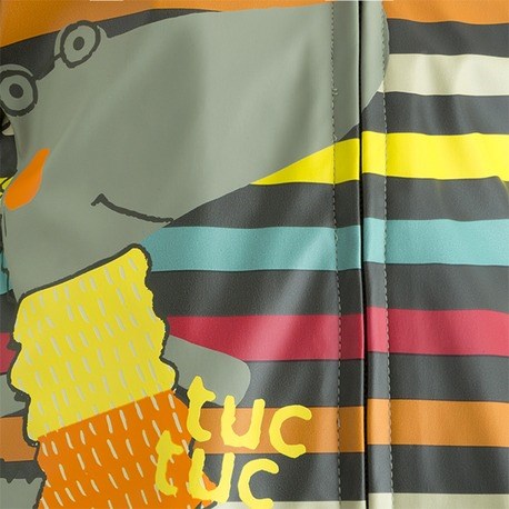 Tuc Tuc Erkek Çocuk Yağmurluk Beyaz