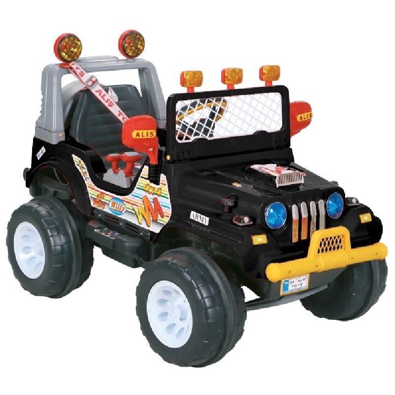 Aliş Akülü Oto Kumandalı Araba Turbo Willy Jeep 12 V Orjinal