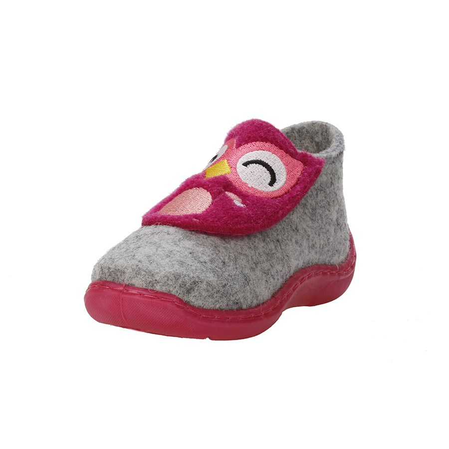 igor Çocuk Ev Ayakkabısı Owl Pembe